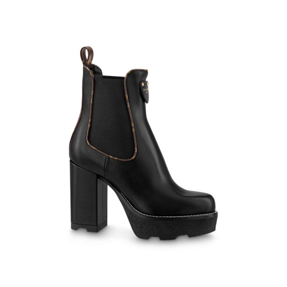 Buy Lv Beaubourg Ankle Boot Black for Women Outlet - New