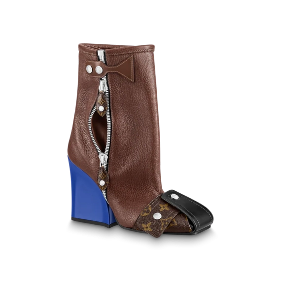 Buy the new Louis Vuitton Patti Wedge Half Boot Brown from our outlet - Women's Shoes!