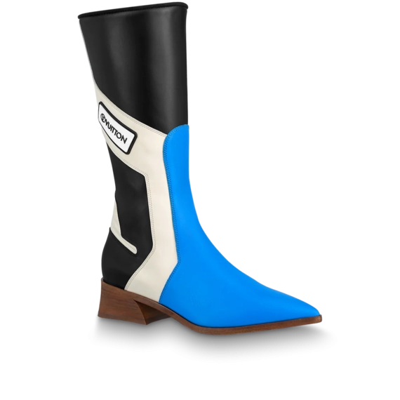 Buy Louis Vuitton's Original Flags High Boot Blue For Women