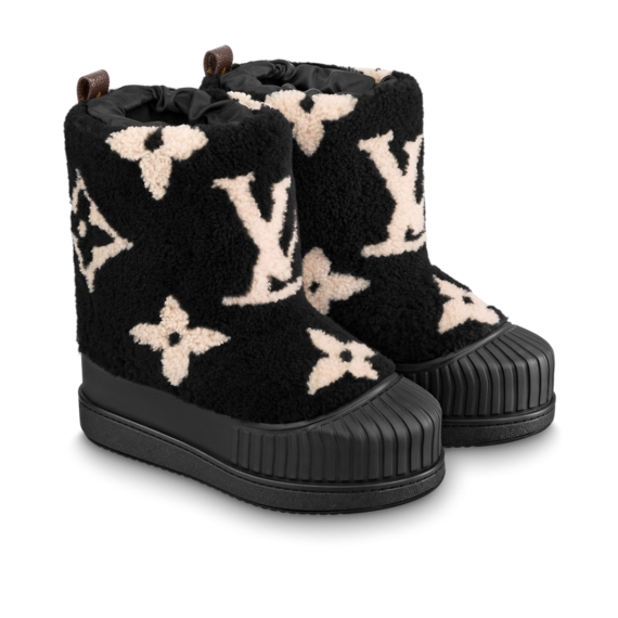 New Women's Boot - Louis Vuitton Polar Flat Half Boot Black on Sale.