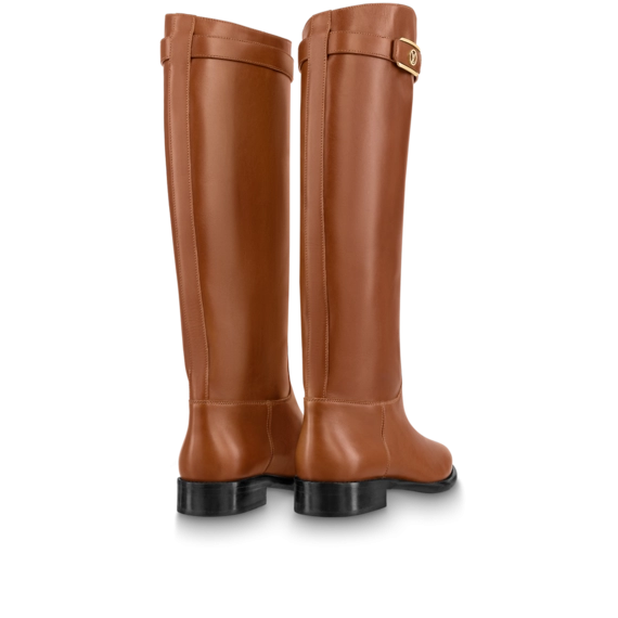Outlet Offering Discounts on Louis Vuitton Westside Flat High Boot Cognac Brown Women's Shoes
