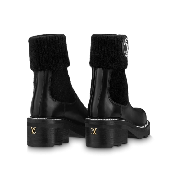 Discounted Lv Beaubourg Ankle Boot Black for Women