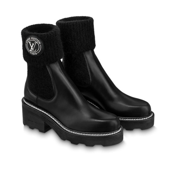 Get the Lv Beaubourg Ankle Boot Black at Outlet Prices