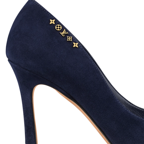 Treat Yourself and Get the Brand New Louis Vuitton Signature Pump in Navy Blue!