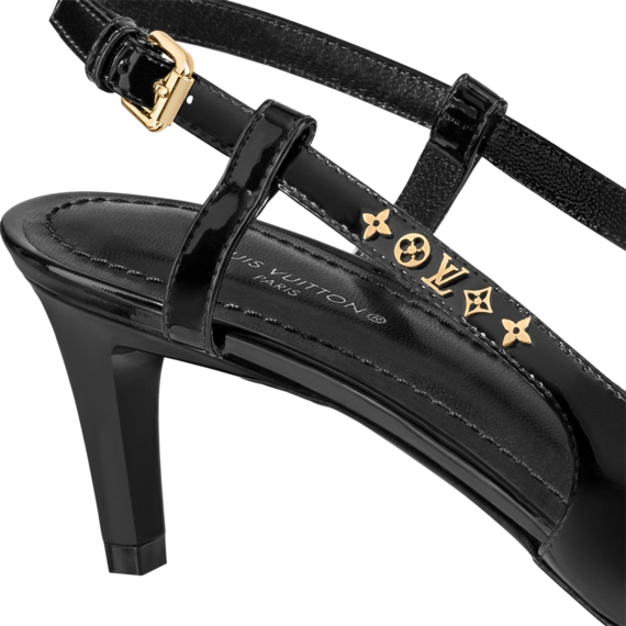 Sale of the Season: Louis Vuitton Signature Black Slingback Pump for Women