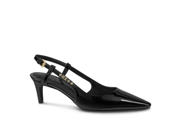 Perfect Outlet: Louis Vuitton Signature Slingback Pump Black for Women