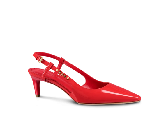 Buy Women's Red Louis Vuitton Signature Slingback Pumps - New!