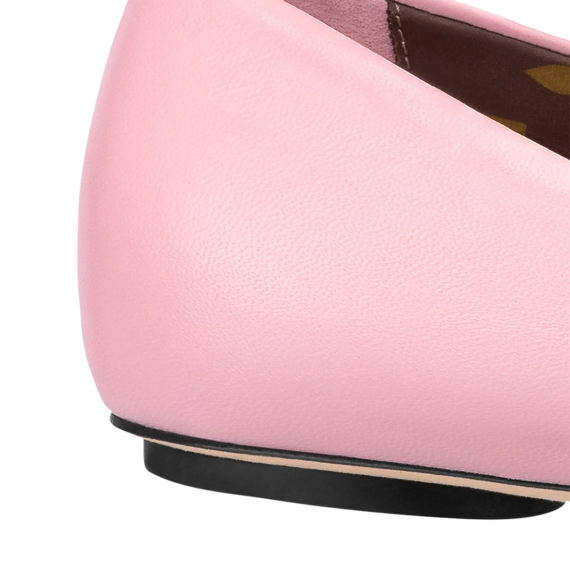 New Louis Vuitton Popi Flat Ballerina Rose Clair Pink for Women