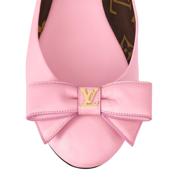New Louis Vuitton Popi Flat Ballerina Rose Clair Pink Women's Shoes