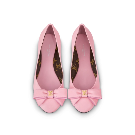 Original Louis Vuitton Popi Flat Ballerina Rose Clair Pink for Women
