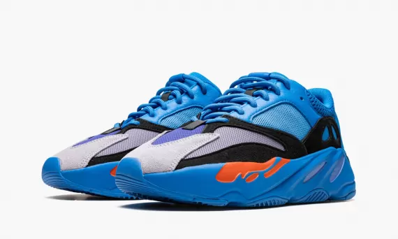 Try On the New Yeezy Boost 700 - Hi-Res Blu for Men Now!