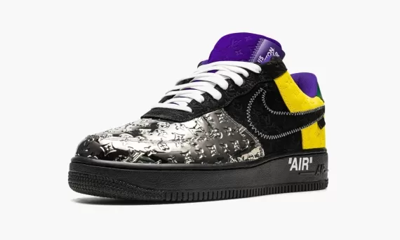 For stylish men, Louis Vuitton AIR FORCE 1 Low Virgil Abloh - Purple Dusk/Metallic Silver is the perfect sneaker. Buy now before our sale ends!