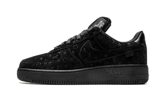 Buy the original Louis Vuitton AIR FORCE 1 Low Virgil Abloh - Black/Black for Women.