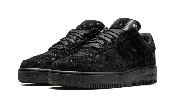 Get the authentic Louis Vuitton AIR FORCE 1 Low Virgil Abloh - Black/Black for Women.