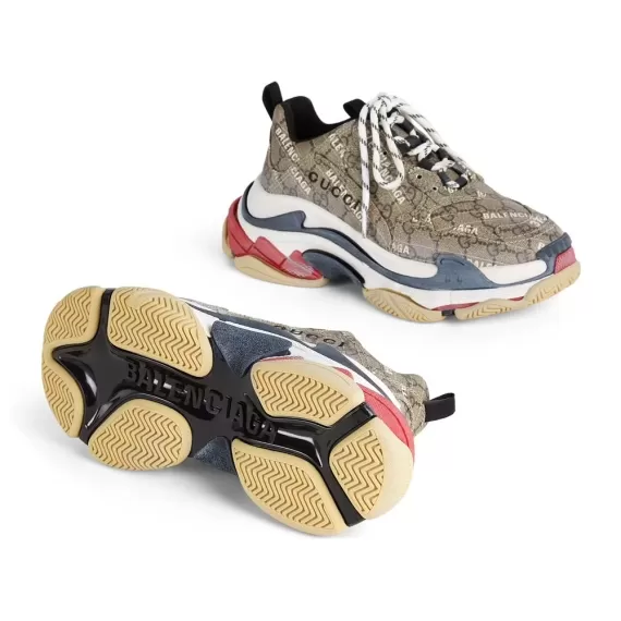 Outlet Original Women's The Hacker Project Triple S Beige from Balenciaga & Gucci