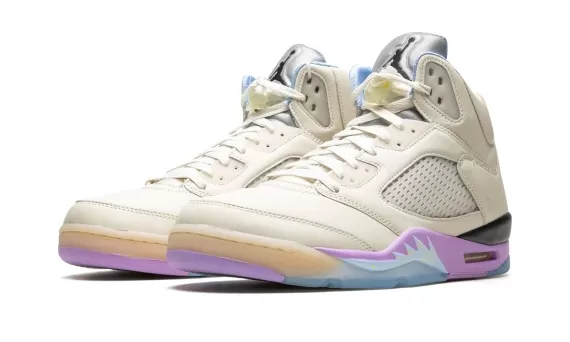 Get the Original Air Jordan 5 Retro We The Best - Sail Men's Shoes Now