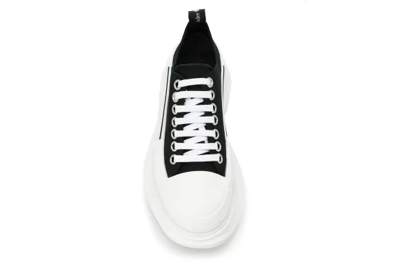 Alexander McQueen low-top flatform sneakers - Black