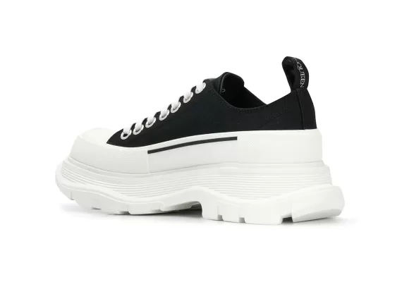 Alexander McQueen low-top flatform sneakers - Black