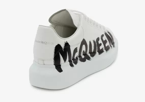 Shop the Authentic Alexander McQueen Graffiti Oversized Sneaker for Men