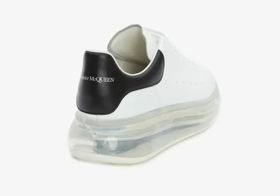 Shop the Alexander McQueen Transparent Oversized Sole White/Black for Men - Fresh for the season!