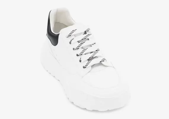 Shop Now for Outlet Prices on Alexander McQueen Trainers - White & Black Women's Styles!