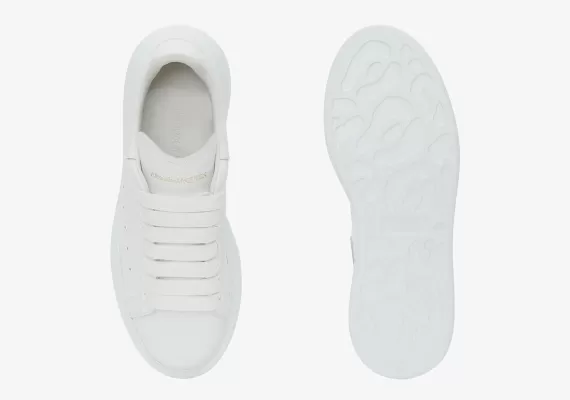 Save Big On The Original Alexander McQueen White Oversized Sneakers.