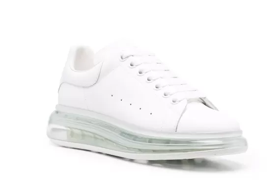 Sale: Score the Alexander McQueen Transparent Oversized Sole White for Women at A Low Price!