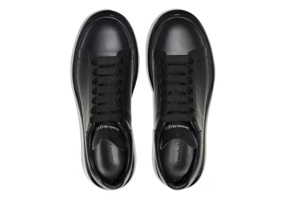 Men, get the latest Alexander McQueen Transparent Oversized Sole Black shoe for the outlet price!