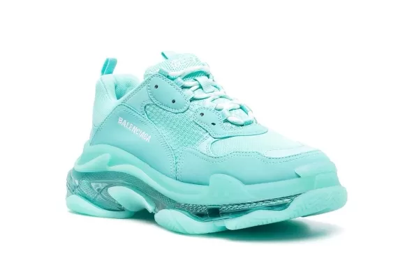 Sale on Original Balenciaga Triple S Turquoise Sneaker for Men.