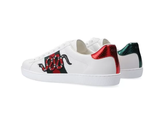 Find the Original Gucci Ace Sneakers with Patch at Outlet Sale Prices for Men