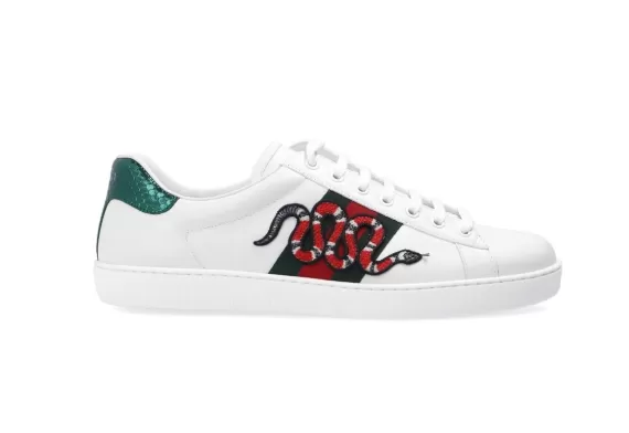 Gucci Ace Sneakers with Patch - Outlet Sale for Men