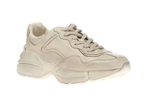 Gucci Rhyton Cream lace-up sport - Sale - Get the Authentic Look for Men.