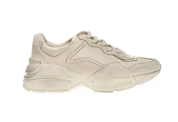 Gucci Rhyton Cream Lace-Up Sport - For Women - Outlet Sale