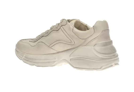 Women's Gucci Rhyton Cream Lace-Up Sport - Original