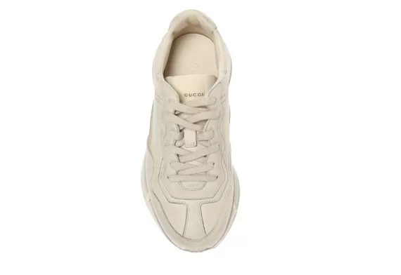 Gucci Rhyton Cream lace-up sport - Find Your Original Look at the Sale Outlet for Men.