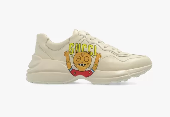 Buy the new Gucci x Pablo Delcielo Rhyton Cream sneakers for men.