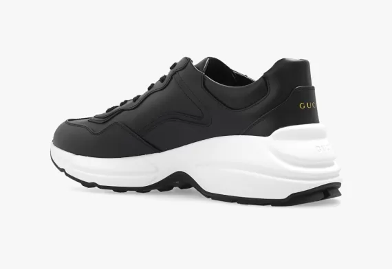 Sale on Men's Gucci Rhyton Sneakers - Lace-up Black/White