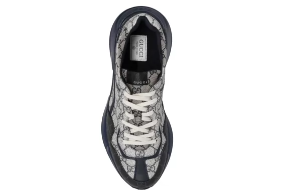 Show Off in Gucci Rhyton Beige & Navy Sneakers for Men - Now Available at an Outlet Near You!