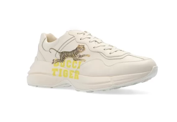 Shop and Refresh Your Wardrobe with Gucci Rhyton Sneakers with Tiger Motifs for Women!