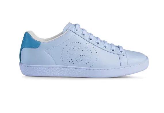 Gucci Ace Low-top Sneakers Interlocking G - Blue for Women on Buy Outlet Sale