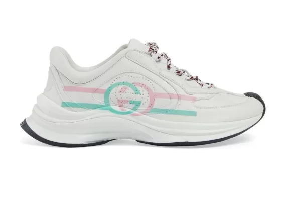 Shop outlets for the original Gucci Gucci Run leather sneakers with interlocking G - Women's Sale.