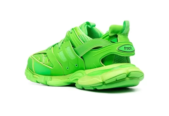 Get New Balenciaga Track Panelled Sneakers Fluorescent Green for Men