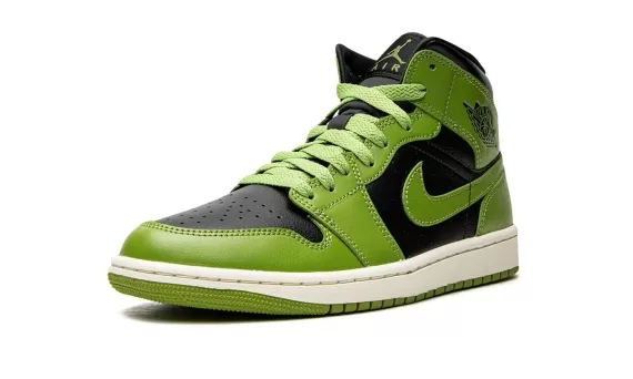 Women: Buy Original New WMNS Air Jordan 1 Mid - Altitude Green