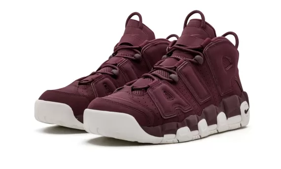 Outlet Prices on the Nike Air More Uptempo 96 QS Night Maroon/Night Maroon-Sail for Men.