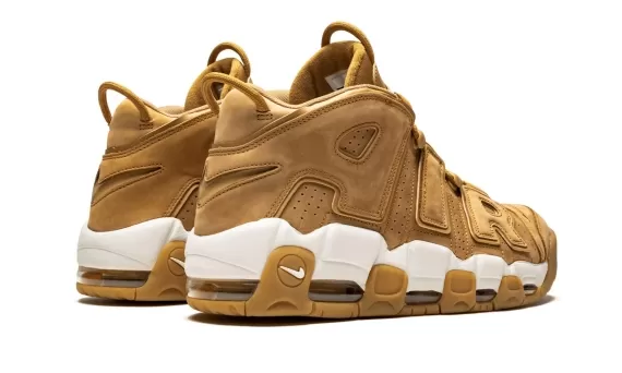 Newest Women's Nike Air More Uptempo 96 PRM Flax/Flax-Phantom On Sale Now!