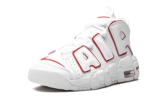 Nike Air More Uptempo GS - White / Varsity Red