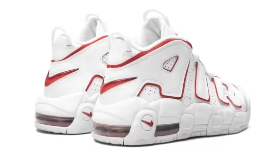 Top-Notch Footwear for Men with the Nike Air More Uptempo GS - White / Varsity Red
