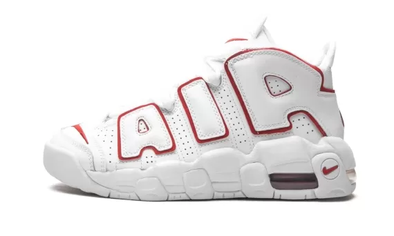 Nike Air More Uptempo GS - White / Varsity Red: New Men's Sale