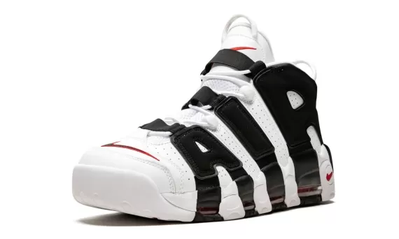 Shop Women's Nike Air More Uptempo - Bulls White/Black-University Red Outlet Now!