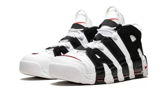 Women's Nike Air More Uptempo Bulls White/Black-University Red Outlet - Get Yours Now!